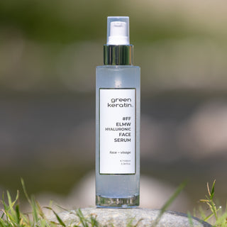 Green Keratin Visage ELMW – Sérum à l'acide hyaluronique pour le Visage, Sans Parfum